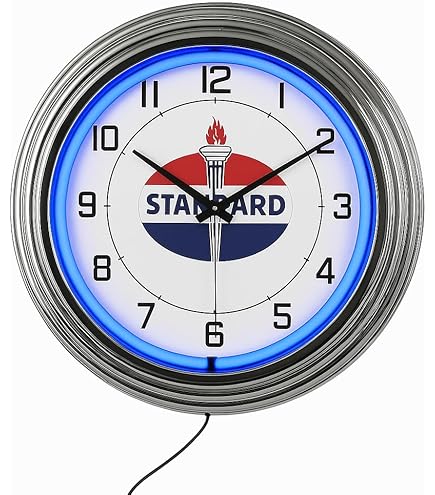 Amazon.co.jp: シボレー chevrolet レトロ ネオンクロック壁掛時計